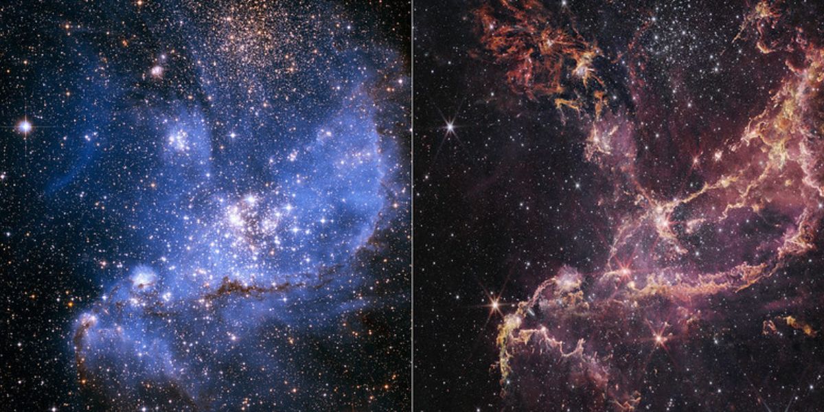 Side-by-Side Comparison of NGC 346
